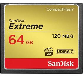 CF 64GB pamov karta Compact Flash Extreme (120 MB/s) UDMA 7 Sandisk - 124094 (SDCFXSB-064G-G46)