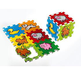 Pnov puzzle Moje prvn zvtka Teddies 15x15x1,2cm 6ks