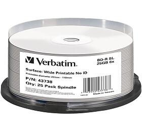 Verbatim vERBATIM BD-R SL(25-Pack)Spindl / NoID / 6x / 25GB (43738)