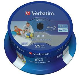 Verbatim VERBATIM BD-R SL(25-Pack)Spindl / 6x / 25GB / Printable (43811)