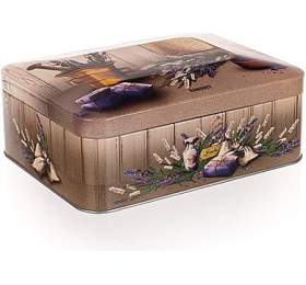 BANQUET Plechovka LAVENDER 20 x 15,5 x 8 cm, box na aj (24LAVRCT002)