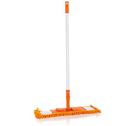 BRILANZ Mop ploch inylkov s teleskopickou ty 120 cm, oranov (43943205O)