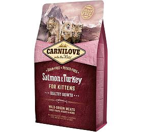 Granule pro koky Carnilove Salmon &amp; Turkey for Kittens Healthy Growth, 2kg