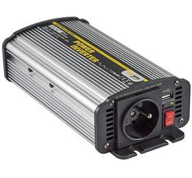 CARSPA Sov mni napt z 12V DC na 230V AC 600W + USB 2100mA