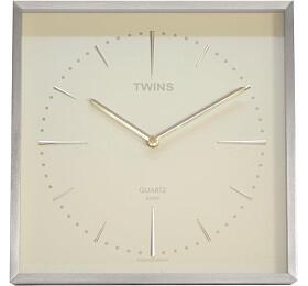 Nástěnné hodiny Twins 2904 white 28cm