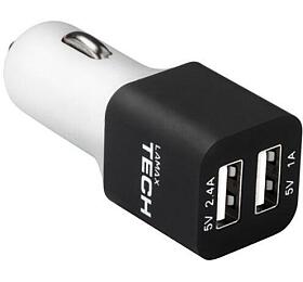 USB adaptér do auta LAMAX 3.4A Black&amp; White (LMCARCHBW)