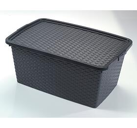 Box s víkem 40 l RATTAN HEIDRUN