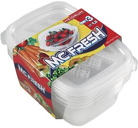 Dóza McFresh 1,2L obdélníková 3ks HEIDRUN
