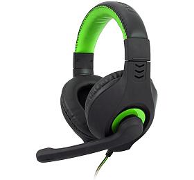 Hern sluchtka C-TECH Nemesis V2 (GHS-14G), casual gaming, erno-zelen