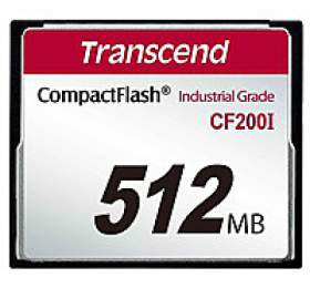 TRANSCEND Industrial Compact Flash Card CF200I 512MB, SLC (UDMA5) (TS512MCF200I)