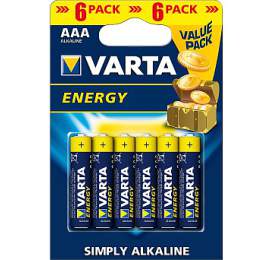 Baterie VARTA LR03 6BP AAA Energy Alk