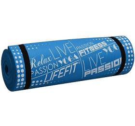 Podloka LIFEFIT YOGA MAT EXKLUZIV PLUS, 180x58x1,5cm, modr