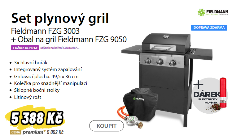 Set plynový gril