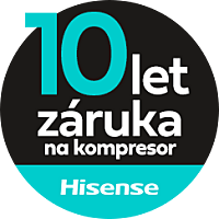 Hisense - 10 let záruka na kompresor