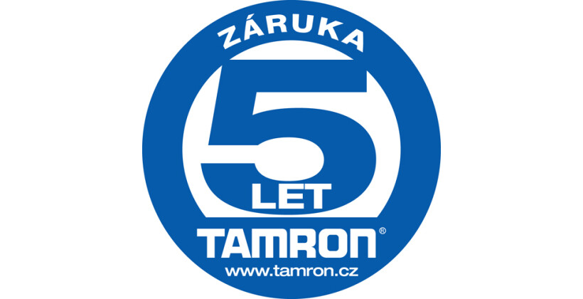 Prodloužená záruka 5 let na výrobky Tamron