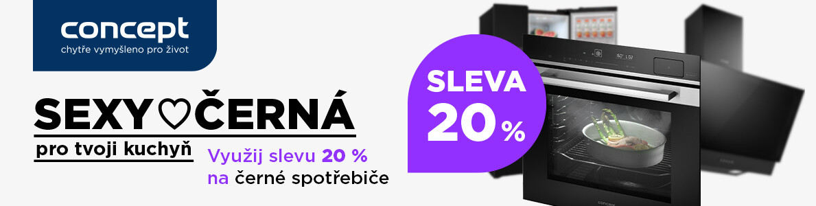 SLEVA 20 % na vybrané výrobky Concept z řady Black