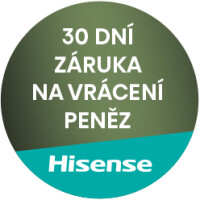 30 dní záruka na vrácení peněz při nákupu TV Hisense