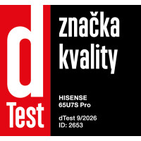 Ocenění dTest televize 65U7S PRO