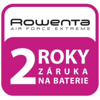 Zruka 2 roky na baterie vysava Rowenta