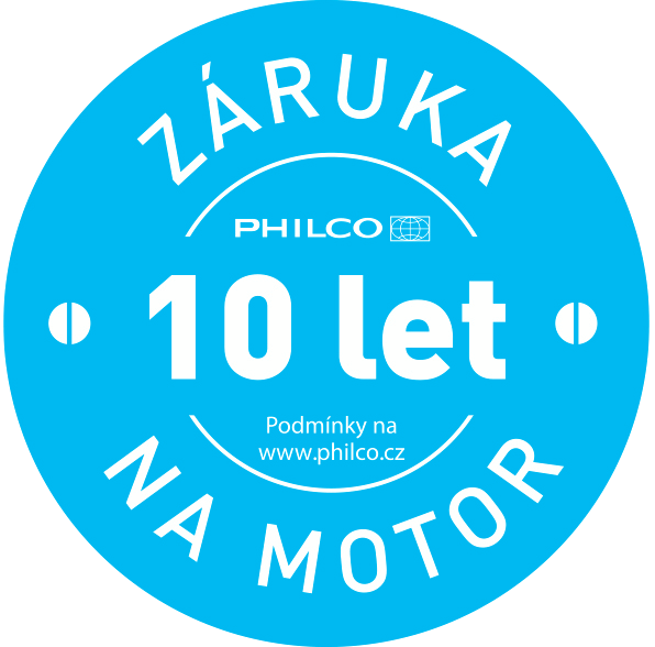 Philco - 10 let ZÁRUKA NA MOTOR