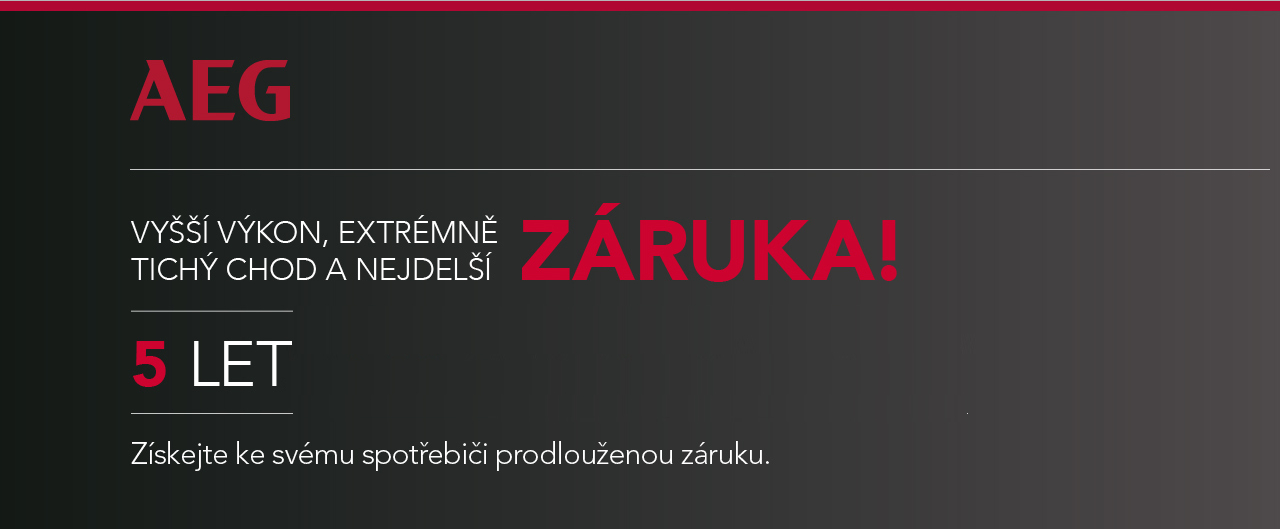 Zruka 5 let na spotebie AEG a Electrolux