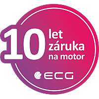 K vybraným produktům ECG 10 let záruka na motor či kompresor