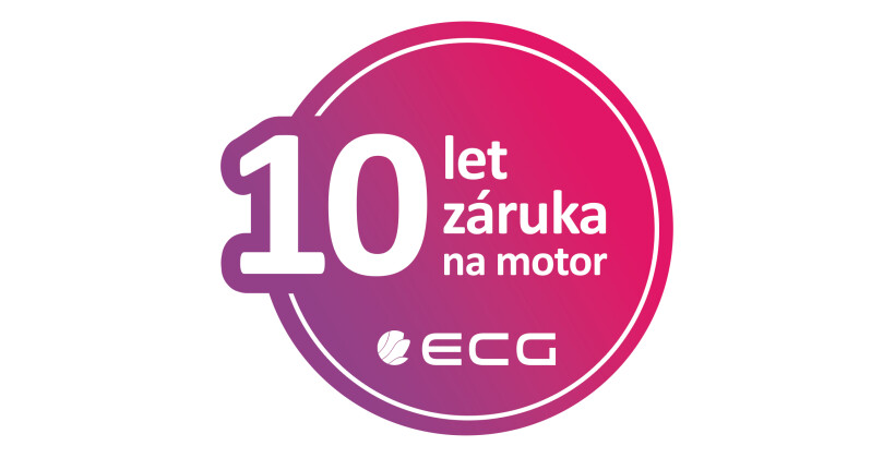 K vybraným produktům ECG 10 let záruka na motor či kompresor