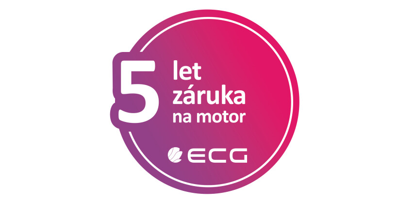 K vybraným produktům ECG 5 let záruka na motor či kompresor